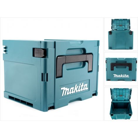 Mallette de rangement Makita MAKPAC 4 – Dimensions 395 x 295 x 315 mm – Structure renforcée pour outils – Empilable et transportable