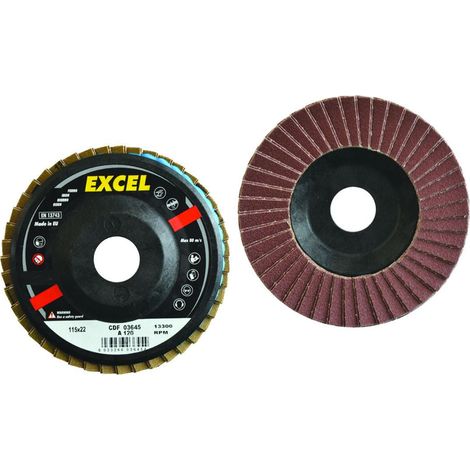 Dischi lamellari da sgrosso al corindone - Specifiche: Ø mm 115 foro 22 grana 80 - 10 pz