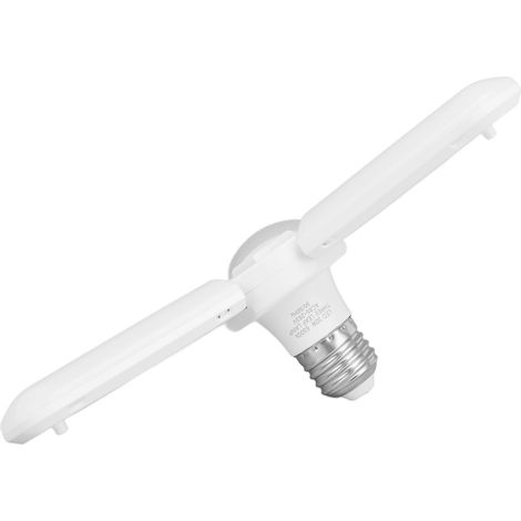 Lampe LED pliable 3 feuilles pour garage et atelier, ampoule E26 E27, 85-265V, éclairage d'entrepôt