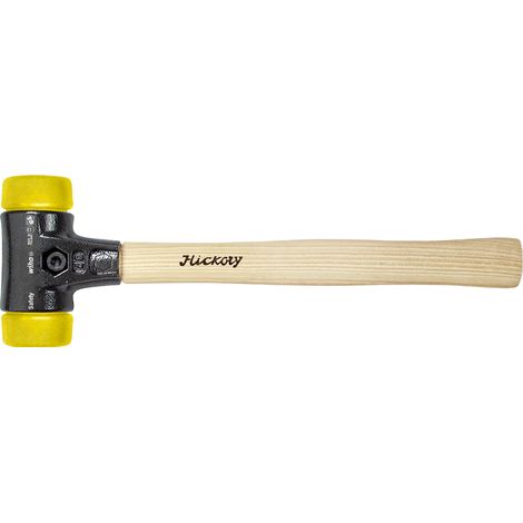 Wiha Schonhammer Safety mittelhart/mittelhart mit Hickory-Holzstiel, Rund-Schlagkopf 30, 290 mm (26640)
