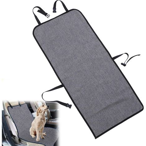 Housse Protection Voiture Chien, Imperméable et Antigriffures Housse de Siège Avant de Voiture pour Chiens, Protection de Siège de Voiture pour Animal Domestique (109 x 49 cm, Gris) (1/5)