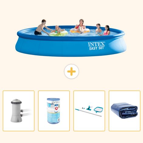 Intex Piscine Easy Set Ronde - 457x84 cm - 5-pièces  S194 (1/5)