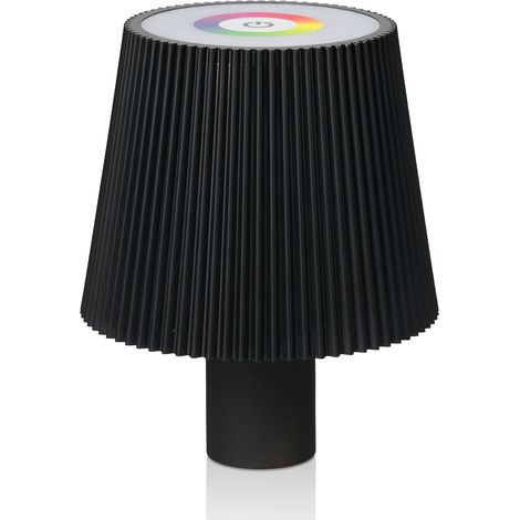Ortviai Lampe de bouteille tactile RGB+CCT ML-G02JP avec batterie rechargeable 4000 mAh, étanche IP54, noir (1/5)