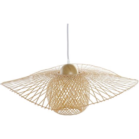 Plafonnier Bambou 55X55X19 Pamela Naturel (1/5)