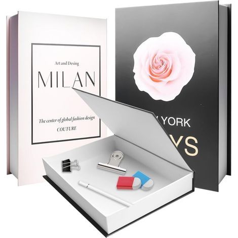 Decorative books for home decor, faux decorative books, foldable books, storage boxes for coffee tables, shelves, decorative office books (1/5)
