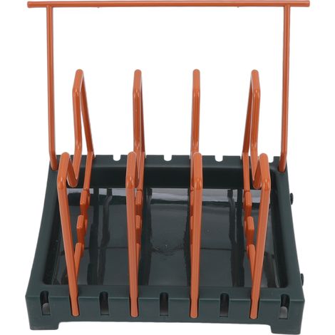Robuster Topfdeckelhalter aus PP, platzsparend, stabiler und rutschfester Boden, vielseitig einsetzbar, D-förmiger Schneidebrett-Organizer (1/5)