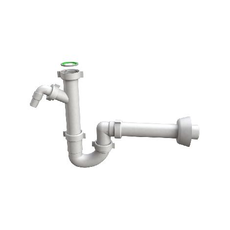 SIFONE PER LAVELLO A TUBO  MAGNUM C/ATT. ELETTRODOMESTICO- 11/2- BONOM- pezzi 1