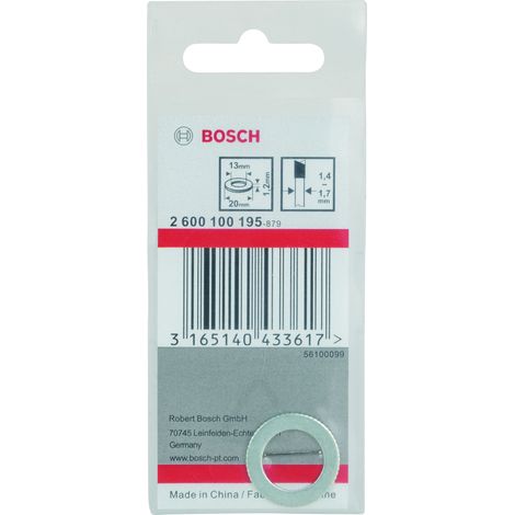 Anillo reductor hojas sierra circular 20 x 13 x 12 mm BOSCH 2600100195