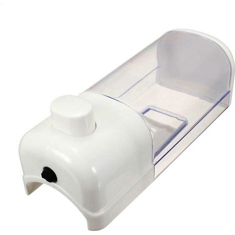 1 Distributeur de savon liquide mural, 500 ml ou 1000 ml, fixation par vis ou ventouse, pour salle de bain, toilettes et douche (1/5)
