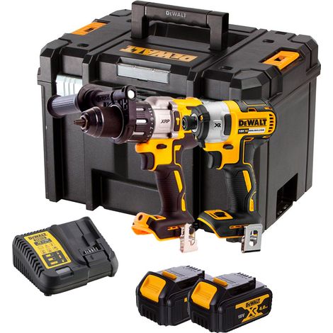 DEWALT DCK276M2T 18V Brushless DCD996 Combi Drill & DCF887 Impact Driver (1/6)