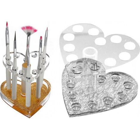Trade Shop - Organizador De Brochas Maquillaje Organizador De Cosméticos 12 Compartimentos -