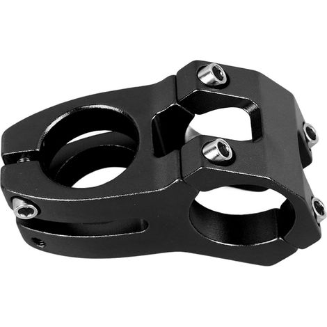Potence de vélo courte de 31,8 mm pour VTT, compatible avec la plupart des vélos de route, BMX et fixies, en alliage d'aluminium noir. (1/5)