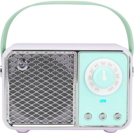 Altoparlante Bluetooth retrò, arredamento vintage, altoparlante Bluetooth wireless, grazioso stile antico per cucina, scrivania, camera da letto (1/5)