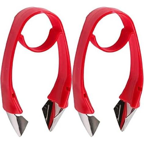 Pelapatate per fragole in 2 pezzi, apri-tronco, snocciolatore per frutta e verdura, apri-occhi per patate, accessorio da cucina KitchenAid in acciaio inossidabile, utensili da cucina, 9,5 x 2 cm
