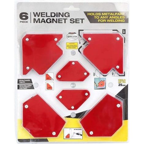 Ensemble de 6 supports d'angle de positionnement de soudage magnétiques, outils de soudage magnétiques - CREA (1/5)