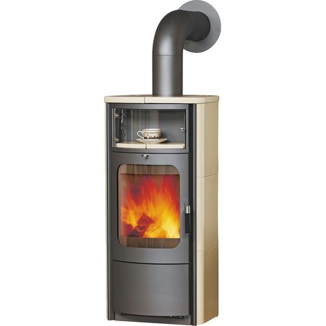 Kaminofen Opera-B (5 kW) Ofenkacheln creme