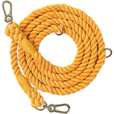 Laisse en corde pour chien, laisse en coton pour l'éducation canine, idéale pour la randonnée et le camping. (1/5)