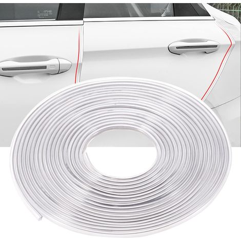 CCYKXA Joint de portière de Voiture Transparent avec Accessoires en Forme de U - Convient à la Plupart des Voitures (5m)
