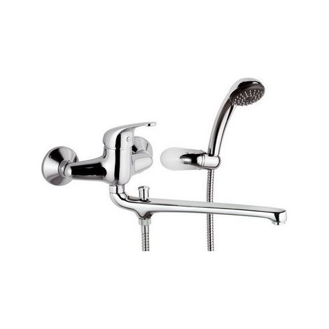 MISCELATORE MONOCOMANDO VASCA CON ACCESSORI LINEA EPIC Cromo