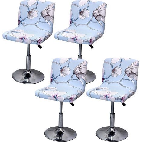 Housse De Tabouret De Bar Avec Dossier Extensible Pour Chaise De Salle À Manger Pivotante (Color : 10, Size : 4 Pièces) (1/5)