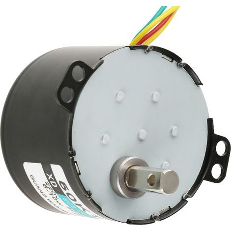 1 moteur synchrone miniature AC220V à faible vitesse et à grand moment de force, rotation horaire/antihoraire (30 tr/min) (1/5)