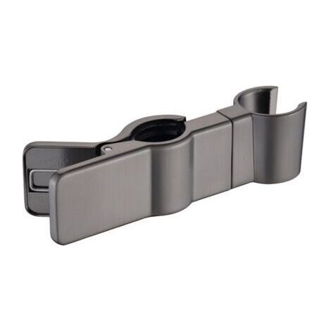 FENOPLASTICASupport receveur de douche, support de tringle de douche 22-25 mm, métal, pivotant, réglable (gris) (1/4)