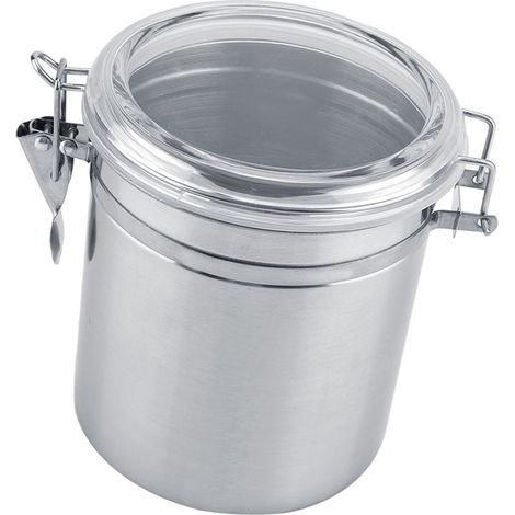 Boîte de conservation sous vide en acier inoxydable pour café, thé et sucre en grains (1450 ml) (1/5)