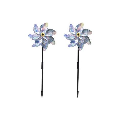 2 pièces de dispositif anti-oiseaux réfléchissant laser 7 pièces pour balcon et jardin (1/2)