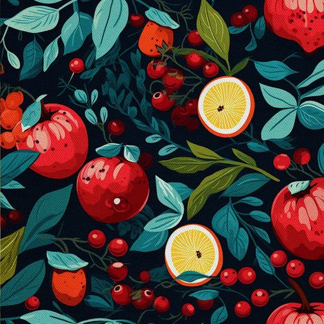 Tela decorativa para exteriores Oxford - Motivo frutal  DX6911 (1/5)
