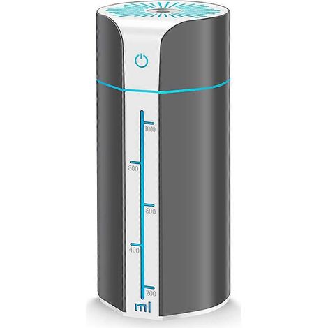Humidificateur portable à brume, diffuseur d'humidité personnel de bureau, alimenté par USB, silencieux - Gris (1/5)