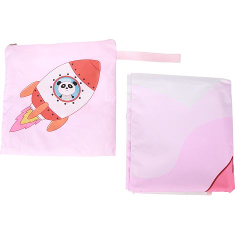 Nappe de pique-nique imperméable 2x1,45m, tapis de plage anti-sable en PVC, idéal pour camping, concerts en plein air et sorties à la plage. (1/5)
