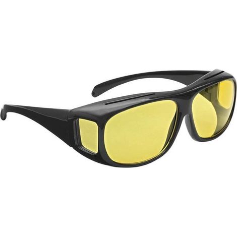 Lunettes de Protection Voiture De Vision Nocturne Conduite Visibilité Polarisée Teintée Jaune dimension du présentoir