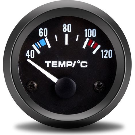 Auto-Temperaturanzeige mit DC-12-V-Sensor, universelle Auto-Wassertemperaturanzeige, digitale Wassertemperaturanzeige, 40–120 °C, 2 Zoll, 52 mm