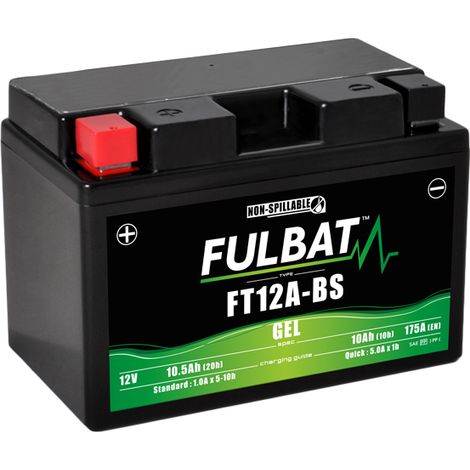 Batería Fullbat FUL GEL - FT12A-BS / YT12A-BS (Gel, sin mantenimiento) (1/2)