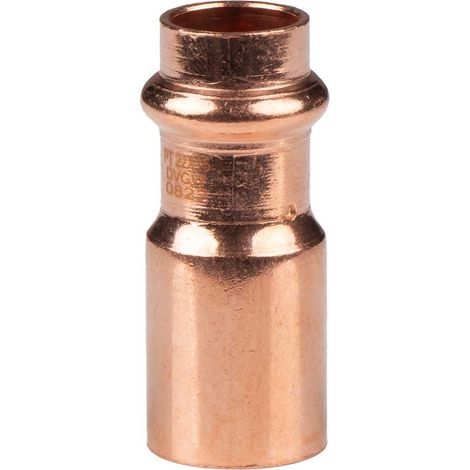 Kupfer Pressfitting Reduzierstück 18 x 15 mm V+M-Kontur DVGW