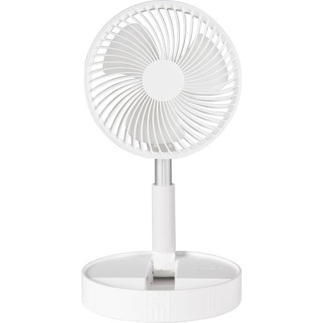 Ventilateur sur pied pliable avec télécommande, hauteur réglable de 36 à 99 cm, 4 vitesses, batterie rechargeable 7200 mAh, ventilateur télescopique USB pour une utilisation intérieure et extérieure (1/5)
