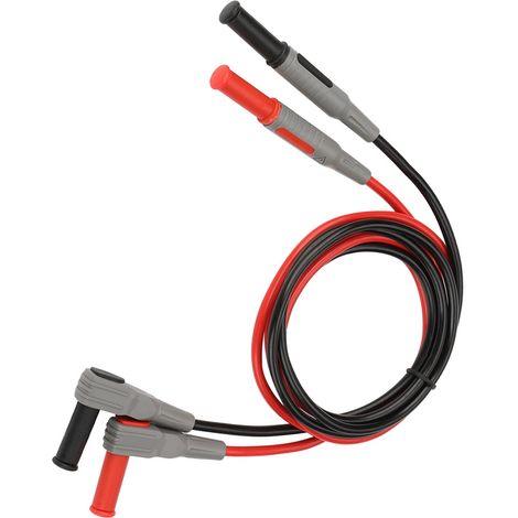 Cable de prueba para multímetro P1033, conector banana de 4 mm, moldeado por inyección, en ángulo recto. (1/5)
