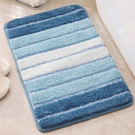 Tapis de douche d'intérieur en PVC souple et antidérapant, idéal pour les salles de bain et les douches (40 x 60 cm, gris)