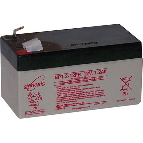 BATTERIE PLOMB ETANCHE ENERSYS NP1.2-12 - 12V 1.2Ah