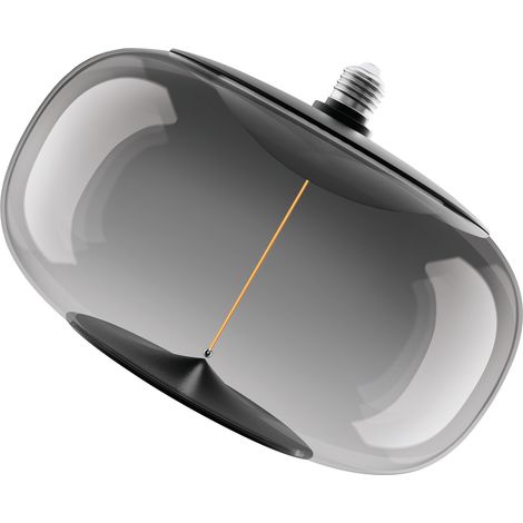 OSRAM Vintage 1906 Big Elipse est une à intensité variaben plastique avec un filament en forme d'ellipse. Il offre 12 W pour 350 lm,E27, design fumé, diamètre 300 mm, CRI 80, 1800 K. (1/5)