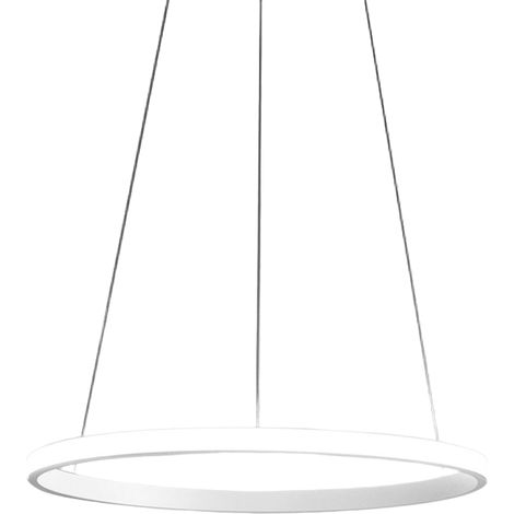 Suspension Iole S/1 - Structure En Aluminium Blanc, Led 28W 1530Lm 3000K, Gradable Phase Cut+Push - Design Gealuce (1/3)