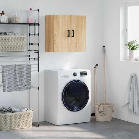 vidaXL Wall Cabinet Sonoma Oak 60x31x60 cm Engineered Wood (1/5)