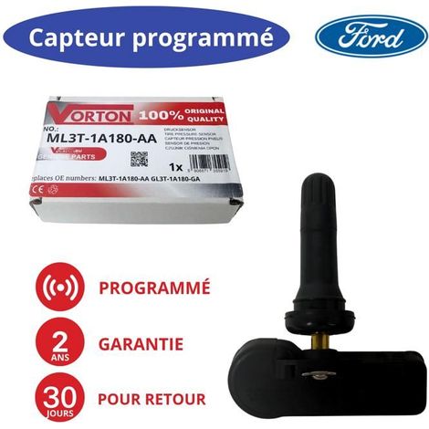 Sensore TPMS Ford ML3T-1A180-AA preprogrammato 315 MHz per Bronco, Expedition, F-150, F-250, F-350, Navigator
