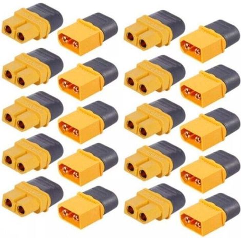 10 Paires Connecteurs XT60 Mâle Femelle Ensemble Connectique Alimentation (1/4)