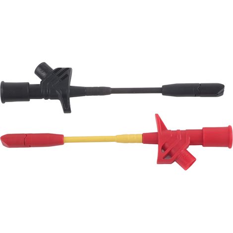 P5005 Confezione da 2 aghi per test di perforazione rapidi completamente isolati, con gancio e sonde di prova per multimetro, presa da 4 mm (1/5)