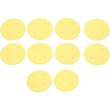 Lot de 10 électrodes EMS de 60 mm, coussinets conducteurs en éponge réutilisables pour appareil d'électrothérapie par interférences (1/5)