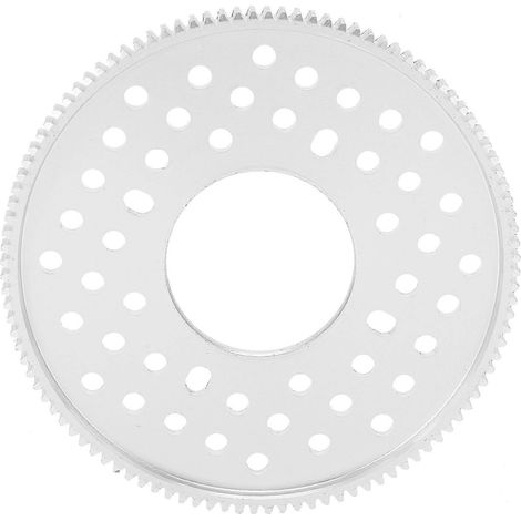 Stirnrad, 108 Zähne, Aluminium, zylindrisch, Modul 0,8, 32 mm Mittelloch, Befestigungsmaterial (1/4)