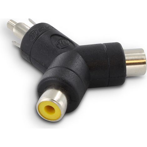 METRONIC - ADATTATORE MONO 1 RCA M / 2 RCA F