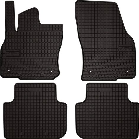 Alfombrillas de goma para coche: Audi Q3 II F3 SUV, Sportback (2018-) - negras, ajustadas (1/5)