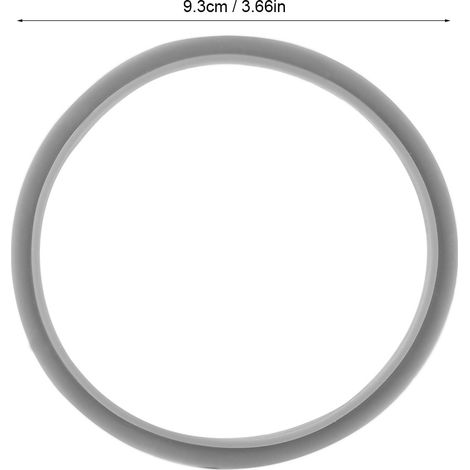 Joint de remplacement silicone pour centrifugeuse 900W - 2 pièces - 9.3x0.6 cm - Blanc - Non original (1/5)